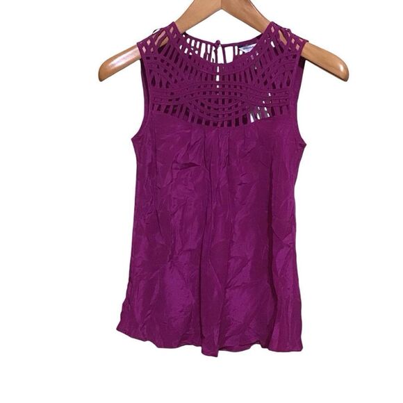 Banana Republic Sleeveless Silk Blouse XS NWT - Picture 1 of 5